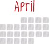April calendar dates link