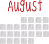 August calendar dates link