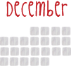 december mini calendar 