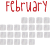 february calendar dates link