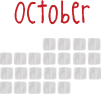 October calendar dates link