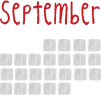 September calendar dates link