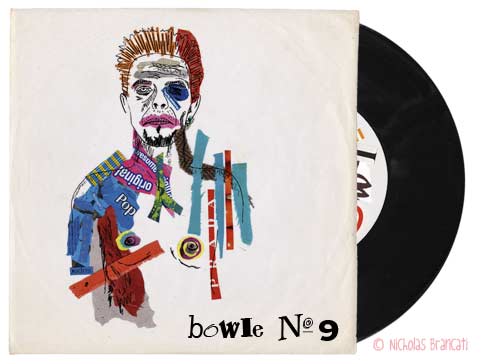 Nicholas Brancati album cover illustration and design for artist David Bowie