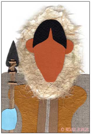 Nicholas Brancati illustration of a Canadian Inuit person
